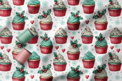 Christmas Seamless Patterns Bundle, Holiday Digital Paper Product Image 22