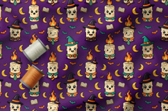 Cute Halloween Monsters Pattern, Spooky Treats Collection Product Image 3