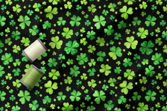 St Patrick Seamless Patterns, Shamrocks and Brushstroke Product Image 4