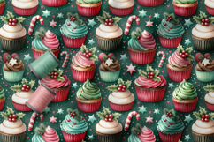 Christmas Seamless Patterns Bundle, Holiday Digital Paper Product Image 23