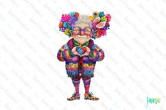 Quirky Grandpa Sublimation Clipart Product Image 1
