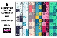 Beautiful seamless geometric digital papers Product Image 1