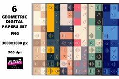 Beautiful seamless geometric digital papers Product Image 1