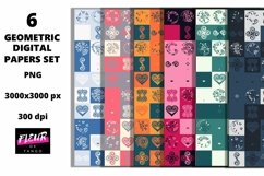 Beautiful seamless geometric digital papers Product Image 1