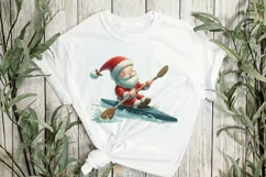 Sports Santa Claus Sublimation Clipart Product Image 2