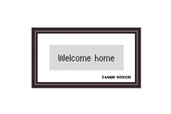 6 stitches high letters font alphabet cross stitch pattern - Tango Stitch