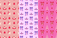Coquette Christmas Seamless Patterns &amp; Digital Papers Product Image 6