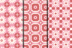 Pink Mediterranean Tiles Seamless Patterns &amp; Digital Papers Product Image 6