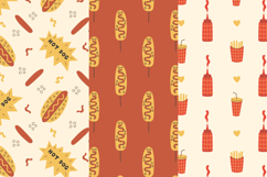 Fast Food And Drink Seamless Patterns &amp; Digital Papers Product Image 6