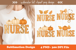 Watercolor fall clipart png design Product Image 1