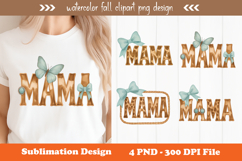 Watercolor fall clipart png design Product Image 1