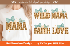 Watercolor fall clipart png design Product Image 1