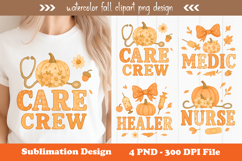 Watercolor fall clipart png design Product Image 1