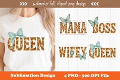 Watercolor fall clipart png design Product Image 1