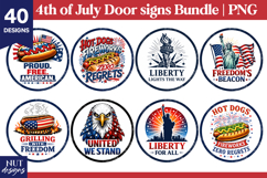 4th of July door sign Patriotic bundle Independence day Product Image 6
