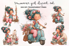Summer Girl Clipart PNG Product Image 1
