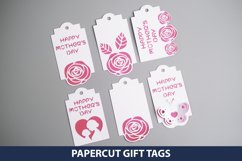 6 Paper Cut Gift Tags SVG I Floral Gift Tags SVG Product Image 2
