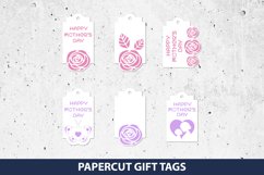 6 Paper Cut Gift Tags SVG I Floral Gift Tags SVG Product Image 4