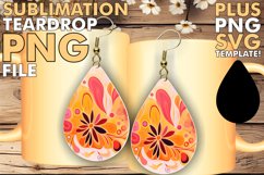 Chromatic Teardrop Creations: Sublimation Magic Product Image 1