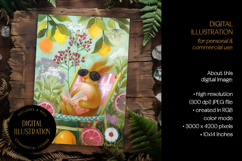 Relaxing Summer Rabbit Illustration Product Image 1