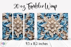 Wood Carving Tumbler Wrap Bundle | Wood Carved Ornament Product Image 12