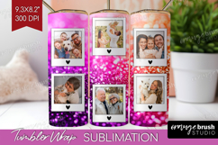 Glitter Photo Tumbler PNG - Sparkle Picture Tumbler Wrap Product Image 1