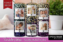 Glitter Photo Tumbler PNG - Sparkle Picture Tumbler Wrap Product Image 1