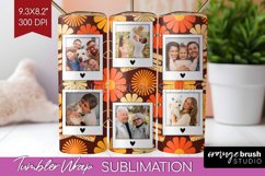 Groovy Photo Tumbler PNG - Flowers Picture Tumbler Wrap Product Image 1