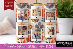 Groovy Photo Tumbler PNG - Flowers Picture Tumbler Wrap Product Image 1