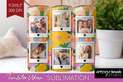 Groovy Photo Tumbler PNG - Flowers Picture Tumbler Wrap Product Image 1