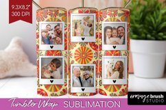 Groovy Photo Tumbler PNG - Flowers Picture Tumbler Wrap Product Image 1