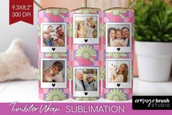 Groovy Photo Tumbler PNG - Flowers Picture Tumbler Wrap Product Image 1