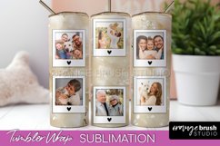 Photo Tumbler Wrap, Marble Family Frame Tumbler Sublimation Product Image 1