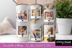 Photo Tumbler Wrap, Marble Family Frame Tumbler Sublimation Product Image 1