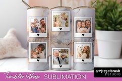 Photo Tumbler Wrap, Marble Family Frame Tumbler Sublimation Product Image 1