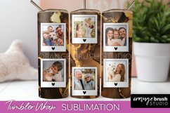 Photo Tumbler Wrap, Marble Family Frame Tumbler Sublimation Product Image 1