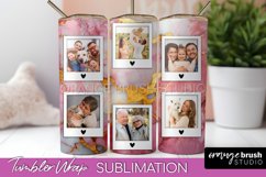 Photo Tumbler Wrap, Marble Family Frame Tumbler Sublimation Product Image 1