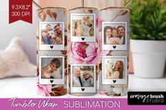 Flowers Photo Tumbler PNG - Floral Picture Tumbler Wrap Product Image 1