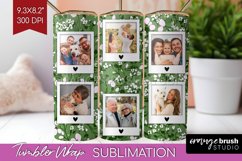 Retro Photo Tumbler PNG - Flowers Picture Tumbler Wrap Product Image 1