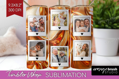 Rose Gold Photo Tumbler PNG - Abstract Picture Tumbler Wrap Product Image 1