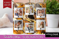 Rose Gold Photo Tumbler PNG - Abstract Picture Tumbler Wrap Product Image 1