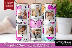 Valentines Day Photo Tumbler PNG - Heart Picture Tumbler Product Image 1