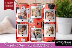 Valentines Day Photo Tumbler PNG - Heart Picture Tumbler Product Image 1