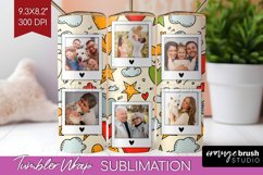 Valentines Day Photo Tumbler PNG - Heart Picture Tumbler Product Image 1