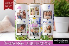 Wildflowers Photo Tumbler PNG - Floral Picture Tumbler Wrap Product Image 1