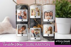 Photo Tumbler Wrap, Marble Family Frame Tumbler Sublimation Product Image 1