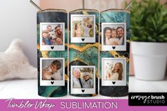 Photo Tumbler Wrap, Marble Family Frame Tumbler Sublimation Product Image 1