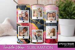Photo Tumbler Wrap, Marble Family Frame Tumbler Sublimation Product Image 1