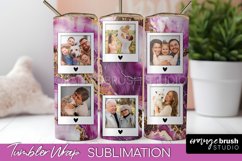 Photo Tumbler Wrap, Marble Family Frame Tumbler Sublimation Product Image 1