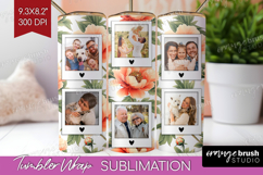 Floral Photo Tumbler PNG - Peony Flower Picture Tumbler Wrap Product Image 1